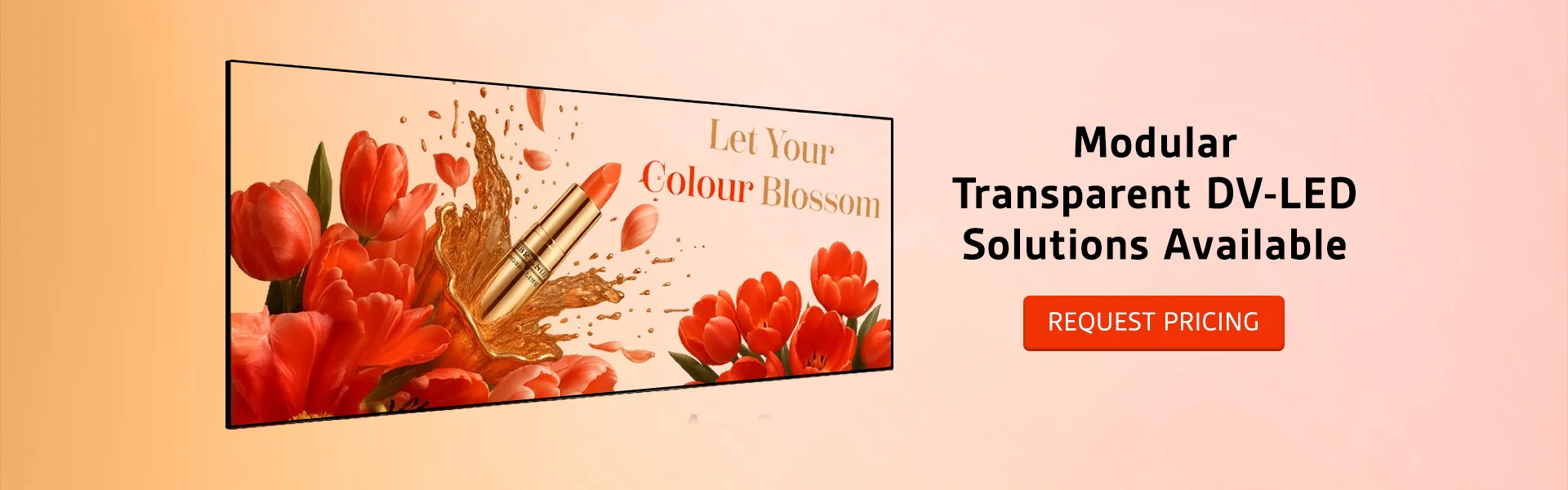 Indoor Transparent DV-LED Freestanding Totems - Presentation Media