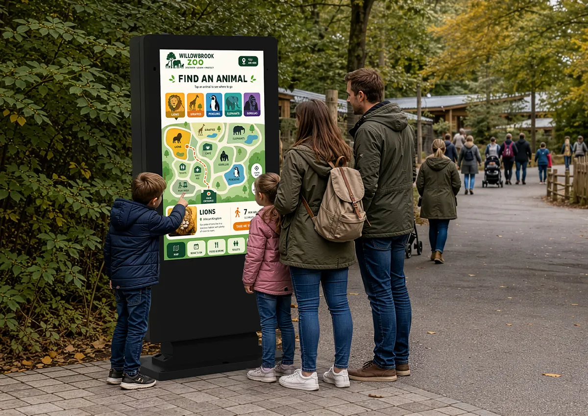 Outdoor 4K Elite Freestanding Digital Signage Posters - Presentation Media