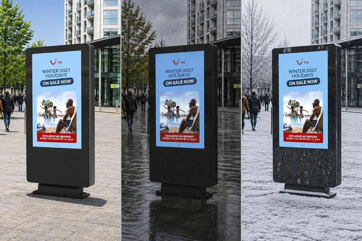 Outdoor 4K Elite Freestanding Digital Signage Posters - Presentation Media