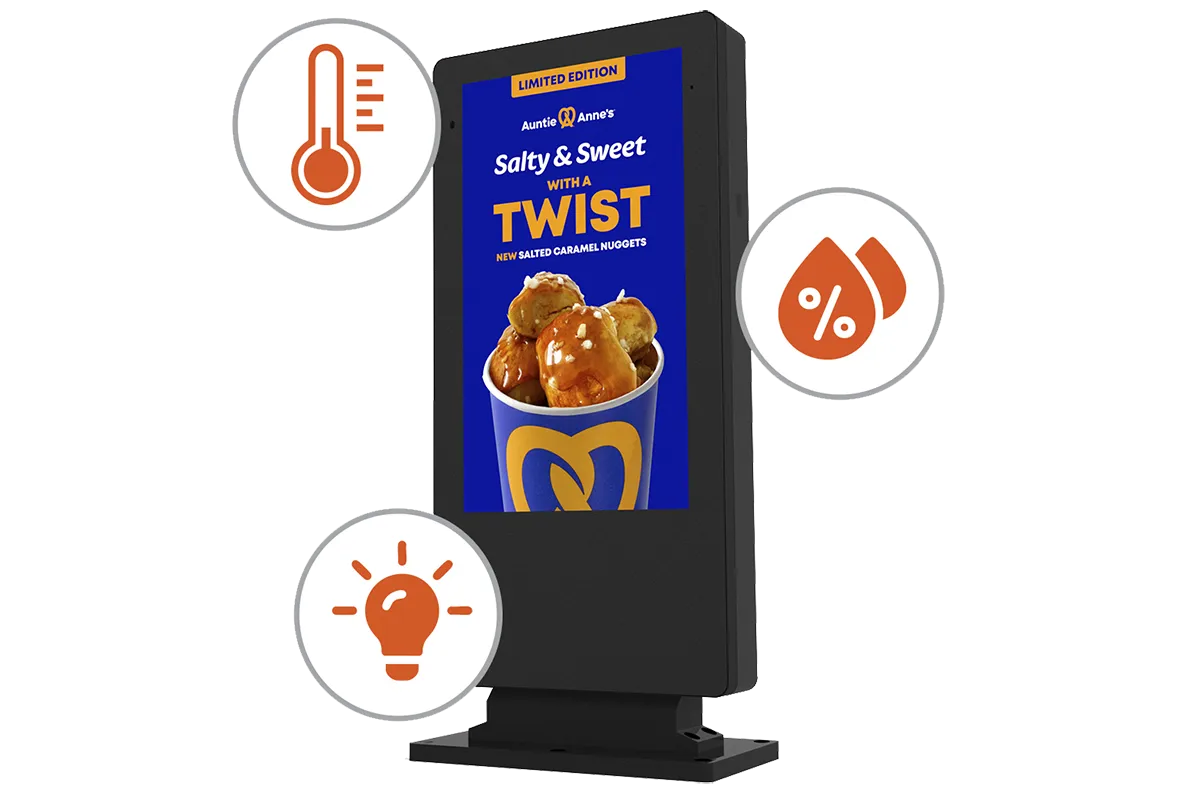 Outdoor 4K Elite Freestanding Digital Signage Posters - Presentation Media
