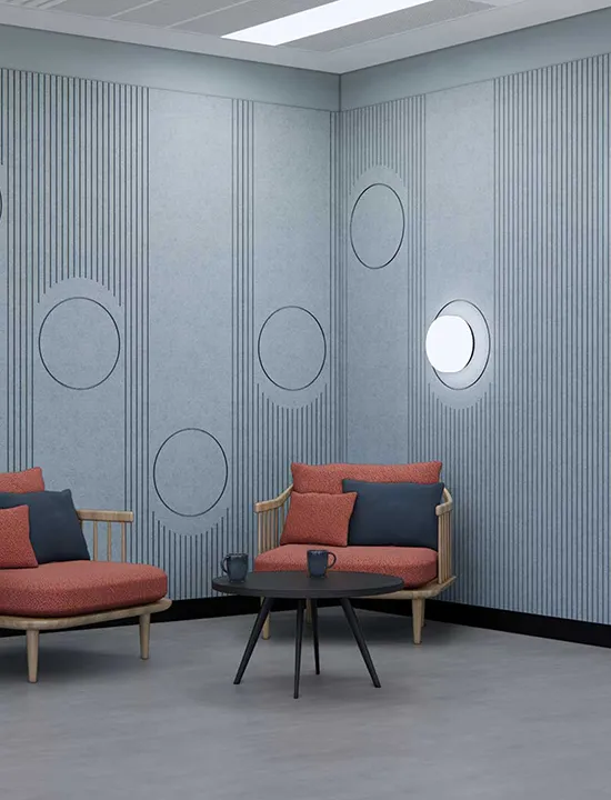 AllSfär Öra Rhythmic Acoustic Wall Surface - Presentation Media