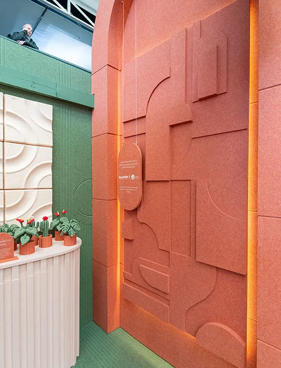 AllSfär Öra Sculpted Acoustic Wall Surface - Presentation Media