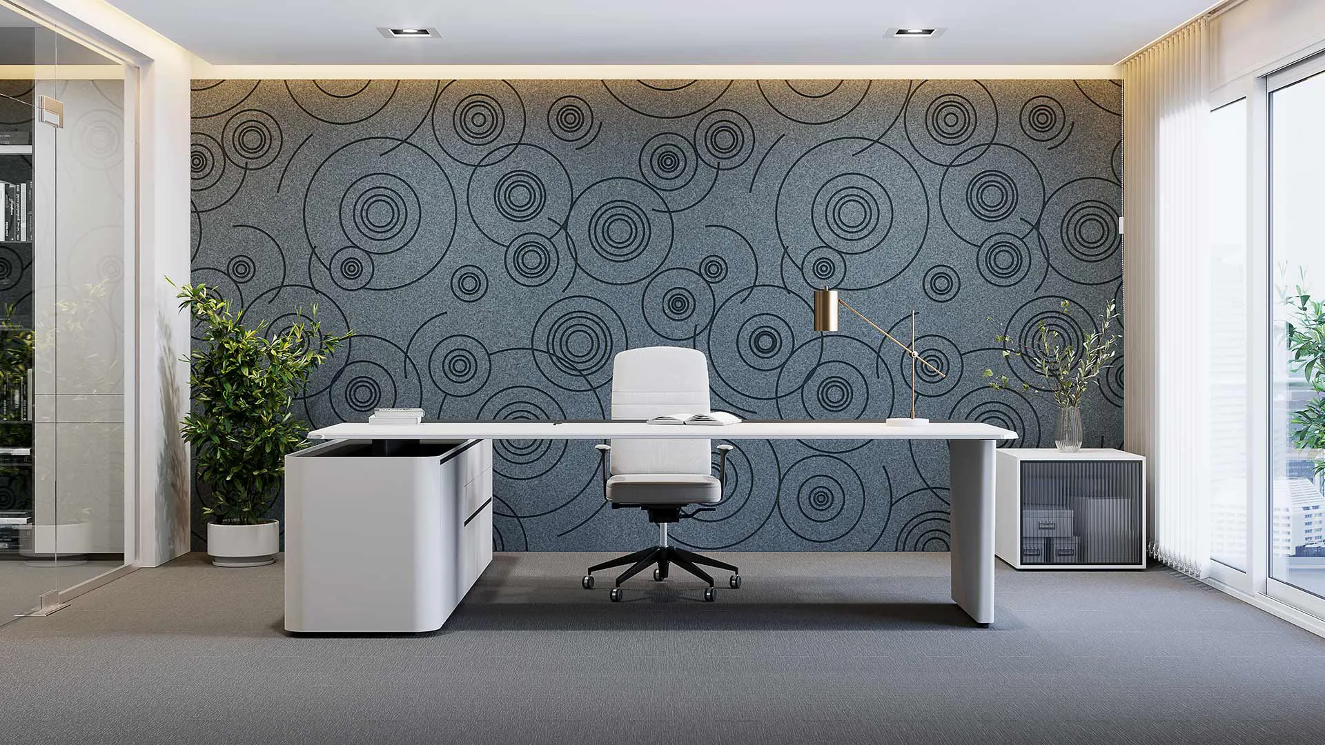 AllSfär Öra V Dual Acoustic Wall Surfaces - Presentation Media