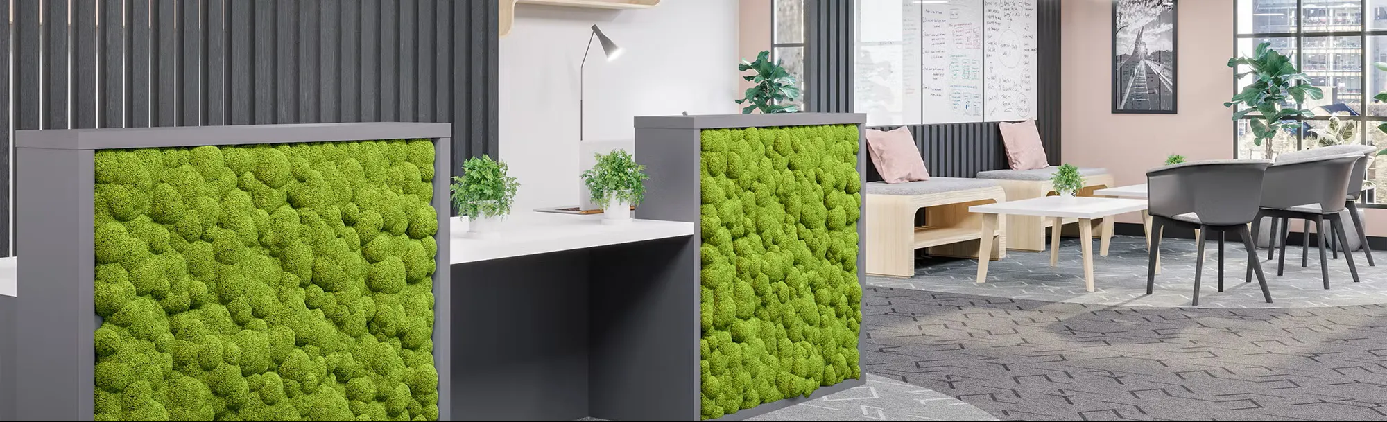 Clarke Rendall Moss Reception Desk - Presentation Media