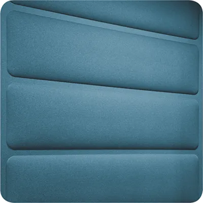 Hush acoustic panel blue - Presentation Media