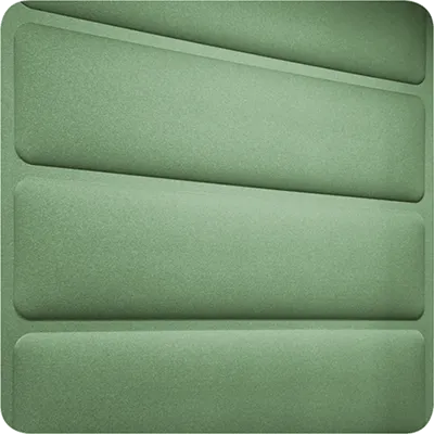 Hush acoustic panel green - Presentation Media