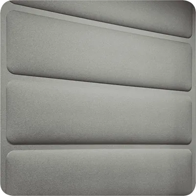 Hush acoustic panel light grey - Presentation Media