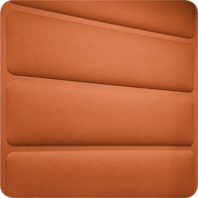 Hush acoustic panel orange - Presentation Media