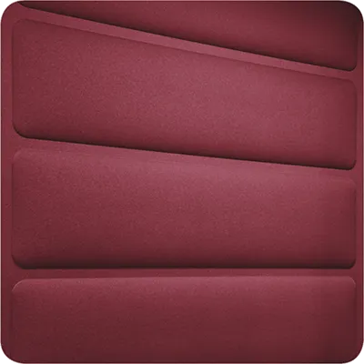 Hush acoustic panel red - Presentation Media