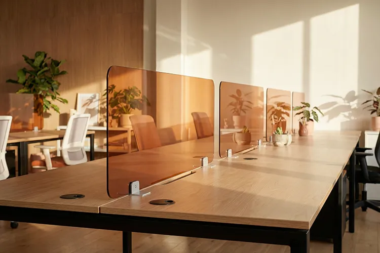 Acrylic dividers by Identity Furniture - Presentation Media