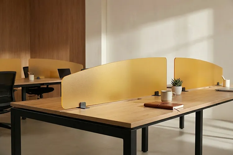 Acrylic dividers by Identity Furniture - Presentation Media