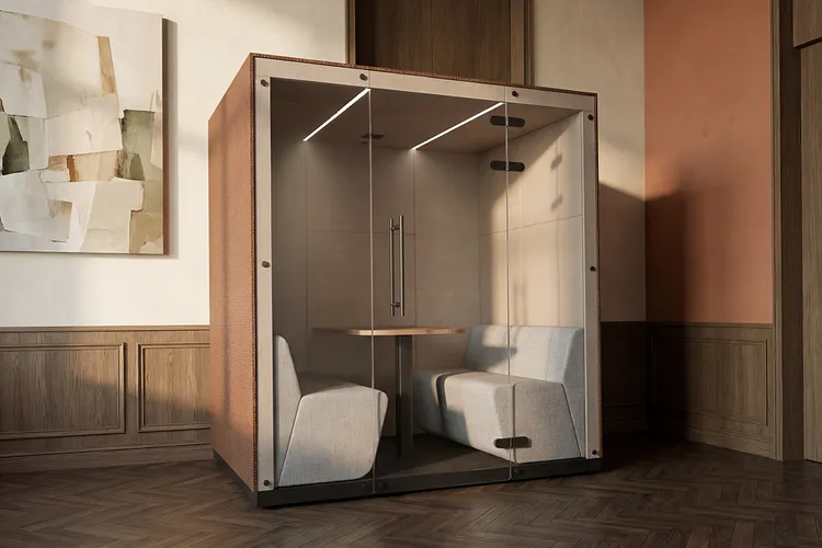 Atrium booth by Identity Furniture - Presentation Media