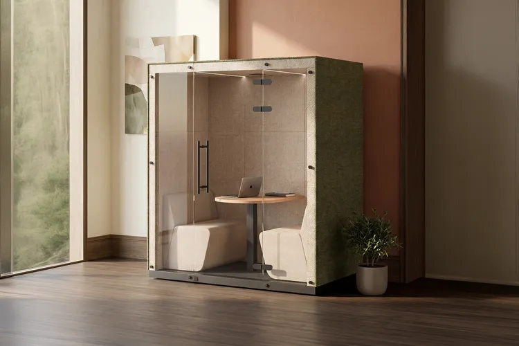 Atrium booth by Identity Furniture - Presentation Media