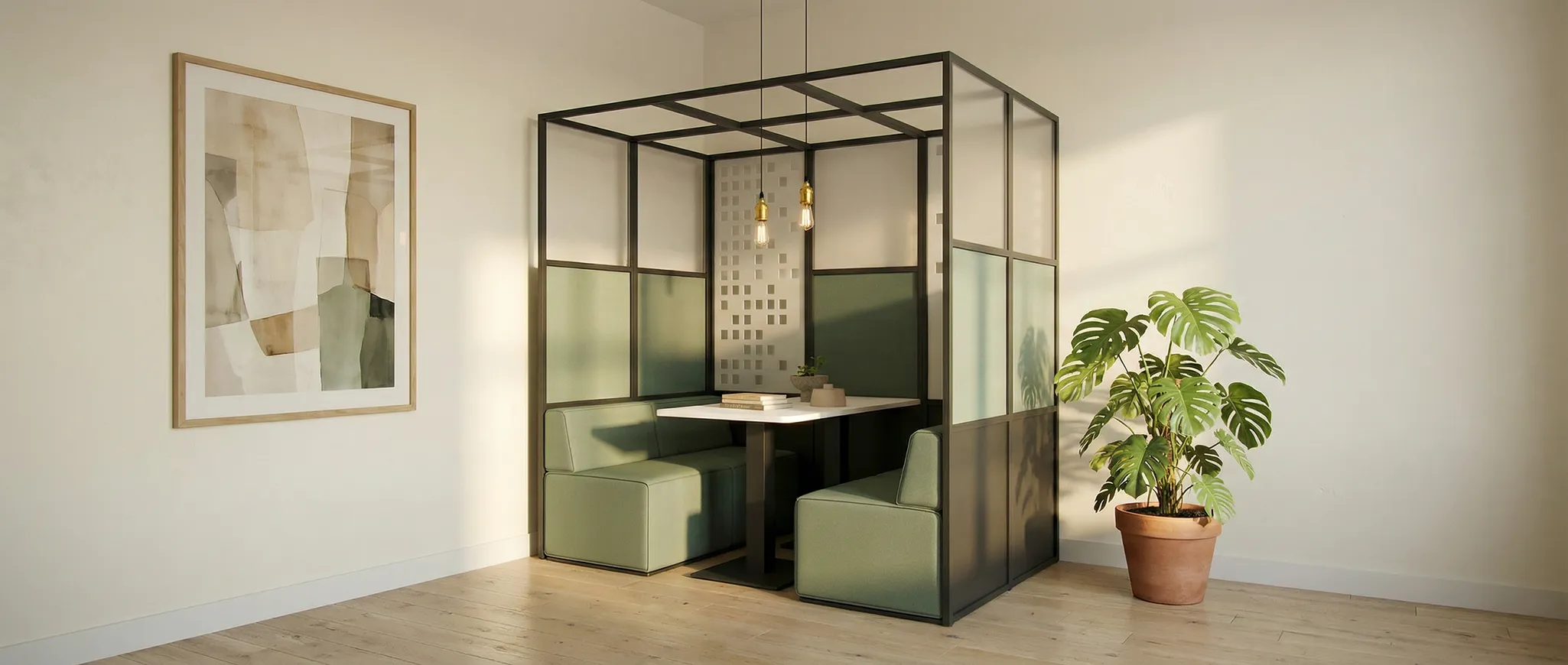 Cortex booth by Identity Furniture - Presentation Media