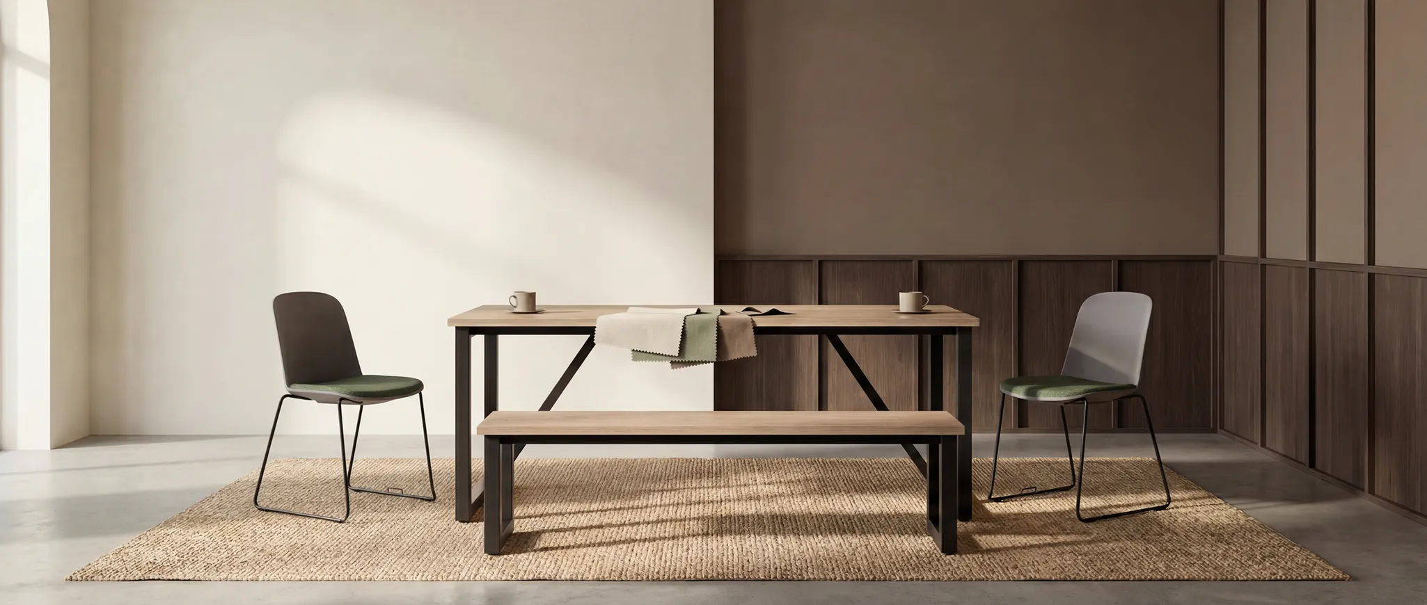 Duel tables by Identity Furniture - Presentation Media
