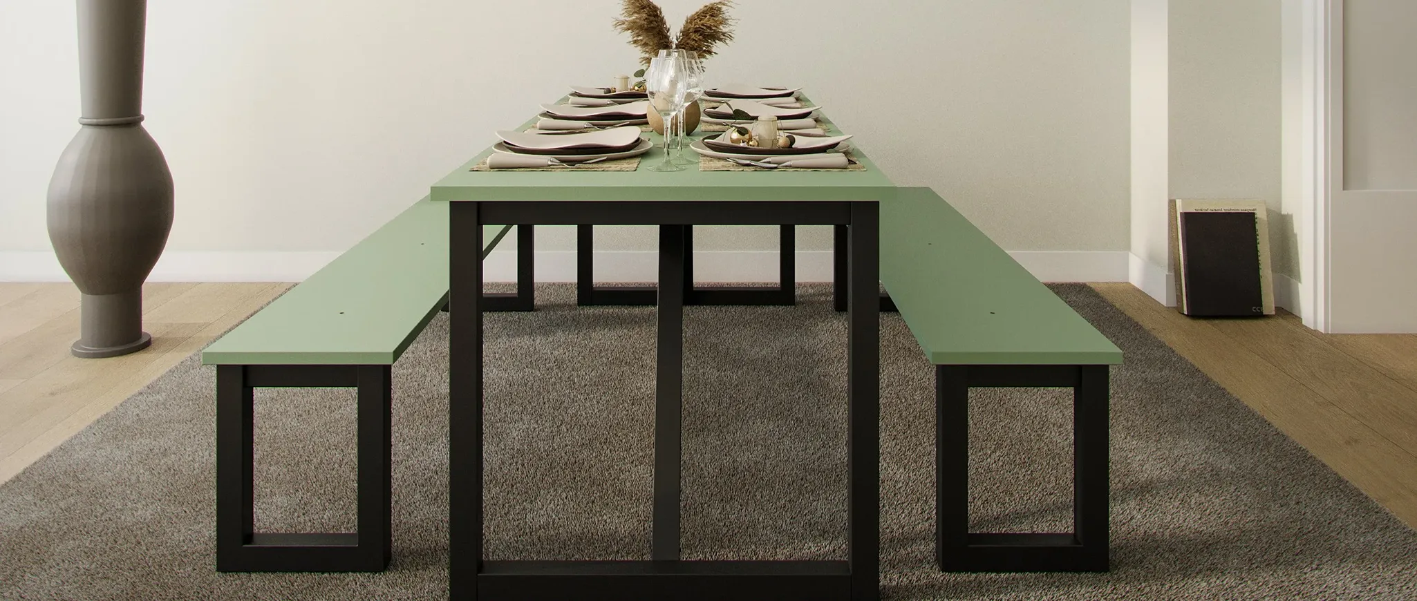 Duel tables by Identity Furniture - Presentation Media
