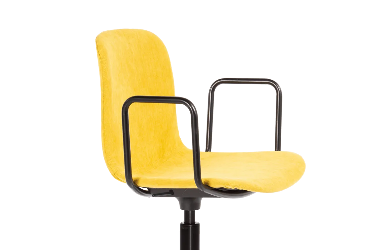 Origin Furniture Flux Upholstered Task Arm Chair - Presentation Media