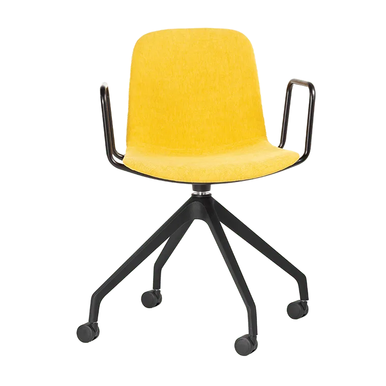 Origin Flux Upholstered Task Swiss Arm Chair - Presentation Media