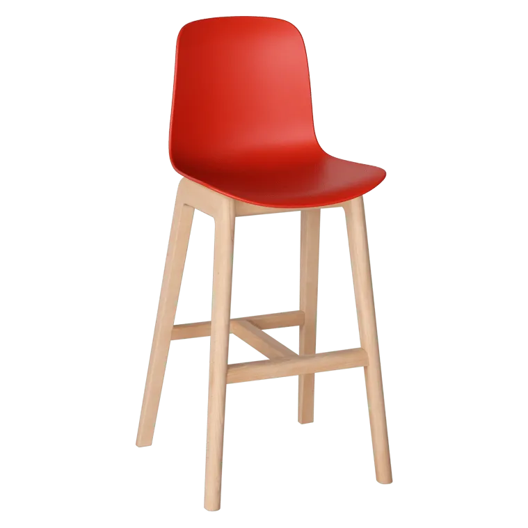 Origin Flux Wood High Stool - Presentation Media