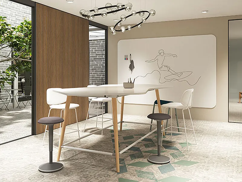 Presentation Media - Chameleon Curve Wall Whiteboard