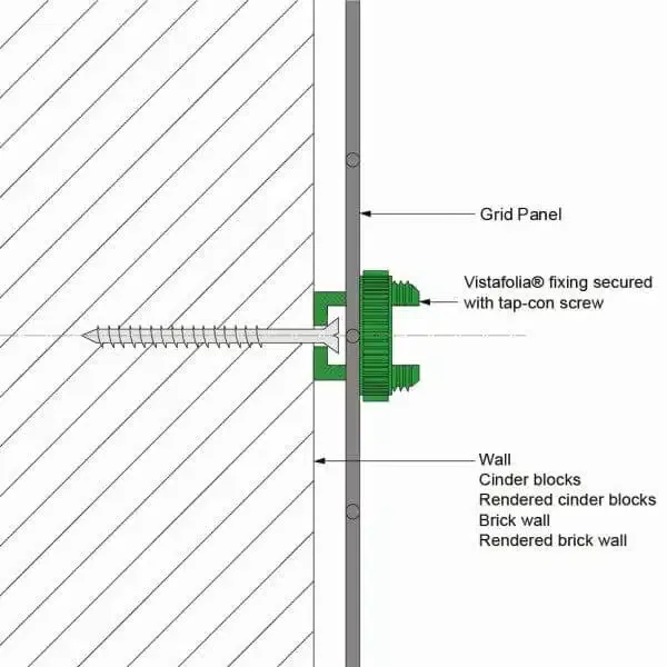 Vistafolia Green Wall Fixing System - Presentation Media