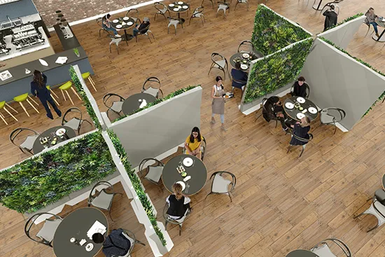Vistafolia Modular Green Wall Partitions - Presentation Media